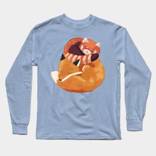 fox and red panda Long Sleeve T-Shirt